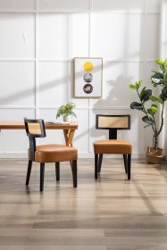 COOLMORE Wood Frame Armchair, Modern Accent Chair Lounge Chair for Living Room 2PC /SET