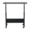 Removable P2 15MM Chipboard & Steel Side Table Black