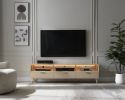 LED TV Stand LED Entertainment Center with Storage Modern LED Media Console Tables LED TV Cabinet for Living Room, Bedroom and Office Wood