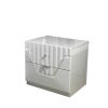 Da Vinci Modern Style 2-Drawer Night stand Made with Wood in Gray