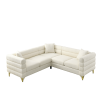81.5-Inch Oversized Corner Sofa, L-Shaped Sectional Couch, 5-Seater Corner Sofas with 3 Cushions for Living Room, Bedroom, Apartment, Office