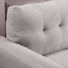 Modern Living Room Sofa Set Linen Upholstered Couch Furniture for Home or Office ,Light Grey,(1+2+3-Seat,Old Sku:SG000368AAA)