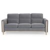 Comfortable Solid Wood Three-Seater Sofa - Soft Cushions, Durable and Long-lasting,79.5" Sofa Couch for Living Room