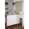 Deluxe 8 foot x 30 inch Fold-in-Half Blow Molded Folding Table, White