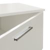 White TV Stand for 70 Inch TV Stands; Media Console Entertainment Center Television Table; 2 Storage Cabinet with Open Shelves for Living Room Bedroom