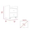 Lakewood 1-Shelf 2-Drawer Nightstand Black Wengue