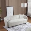 3 Seater Sofa Comfy Sofa for Living Room, Bouclé Couch Grey