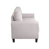 Modern Living Room Sofa Set Linen Upholstered Couch Furniture for Home or Office ,Light Grey,(1+2+3-Seat,Old Sku:SG000368AAA)