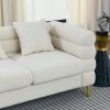81.5-Inch Oversized Corner Sofa, L-Shaped Sectional Couch, 5-Seater Corner Sofas with 3 Cushions for Living Room, Bedroom, Apartment, Office