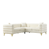 81.5-Inch Oversized Corner Sofa, L-Shaped Sectional Couch, 5-Seater Corner Sofas with 3 Cushions for Living Room, Bedroom, Apartment, Office