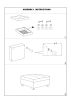 Contemporary Genuine Leather Black Tufted 6pc Modular Sectional Set 3x Corner Wedge 2x Armless Chair 1x Ottoman Living Room Furniture Sofa Couch