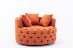 Modern&nbsp; Akili swivel accent chair&nbsp; barrel chair&nbsp; for hotel living room / Modern&nbsp; leisure chair&nbsp;Orange