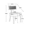 COOLMORE Wood Frame Armchair, Modern Accent Chair Lounge Chair for Living Room 2PC /SET