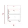 Lakewood 1-Shelf 2-Drawer Nightstand Black Wengue